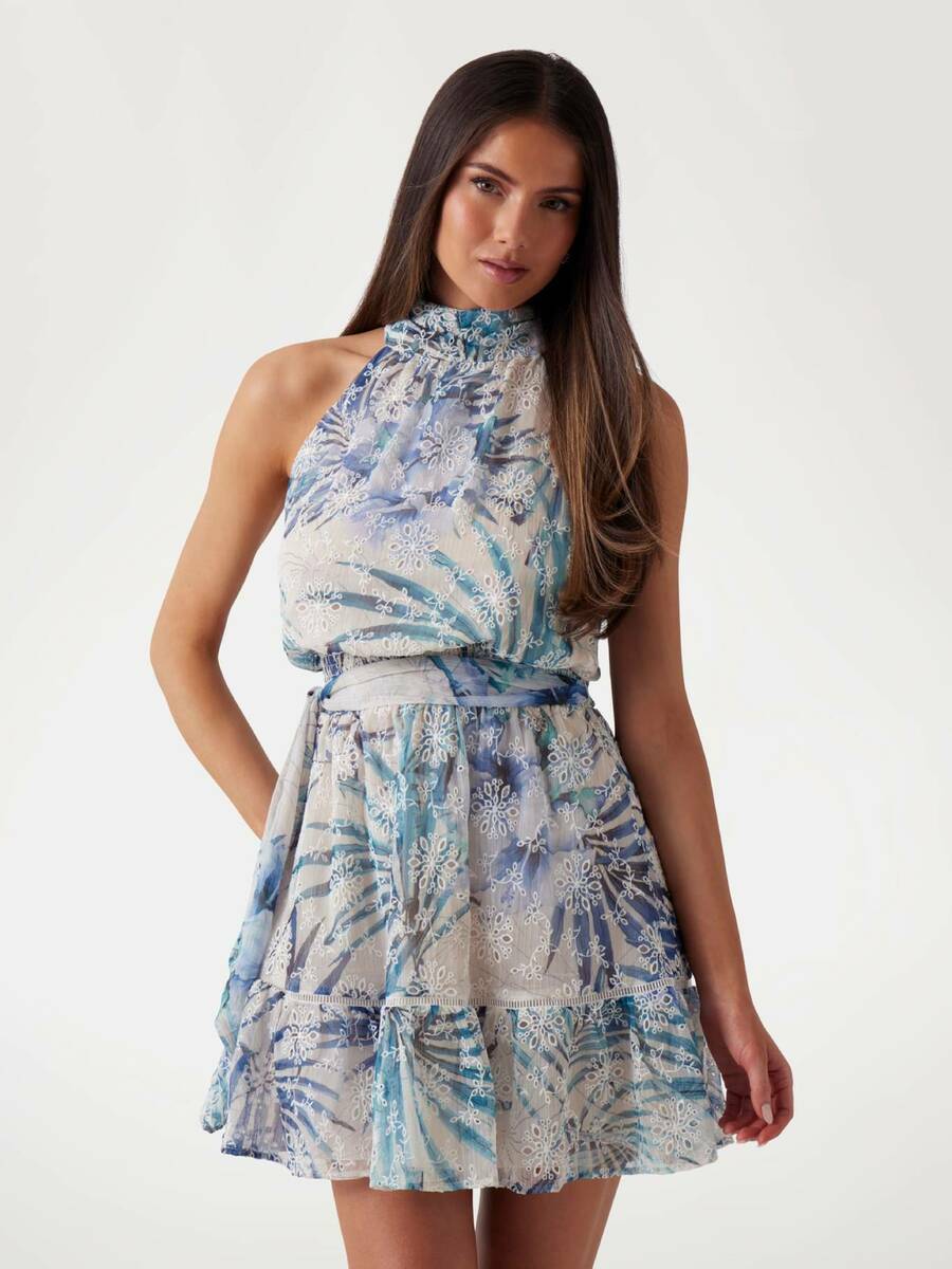 detail Guess dámské modré šaty