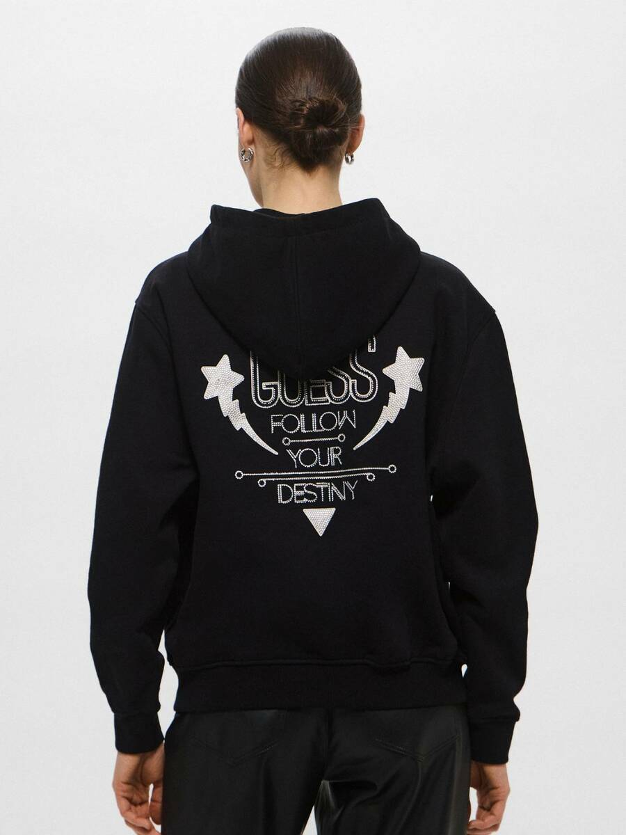 detail Guess dámská černá mikina