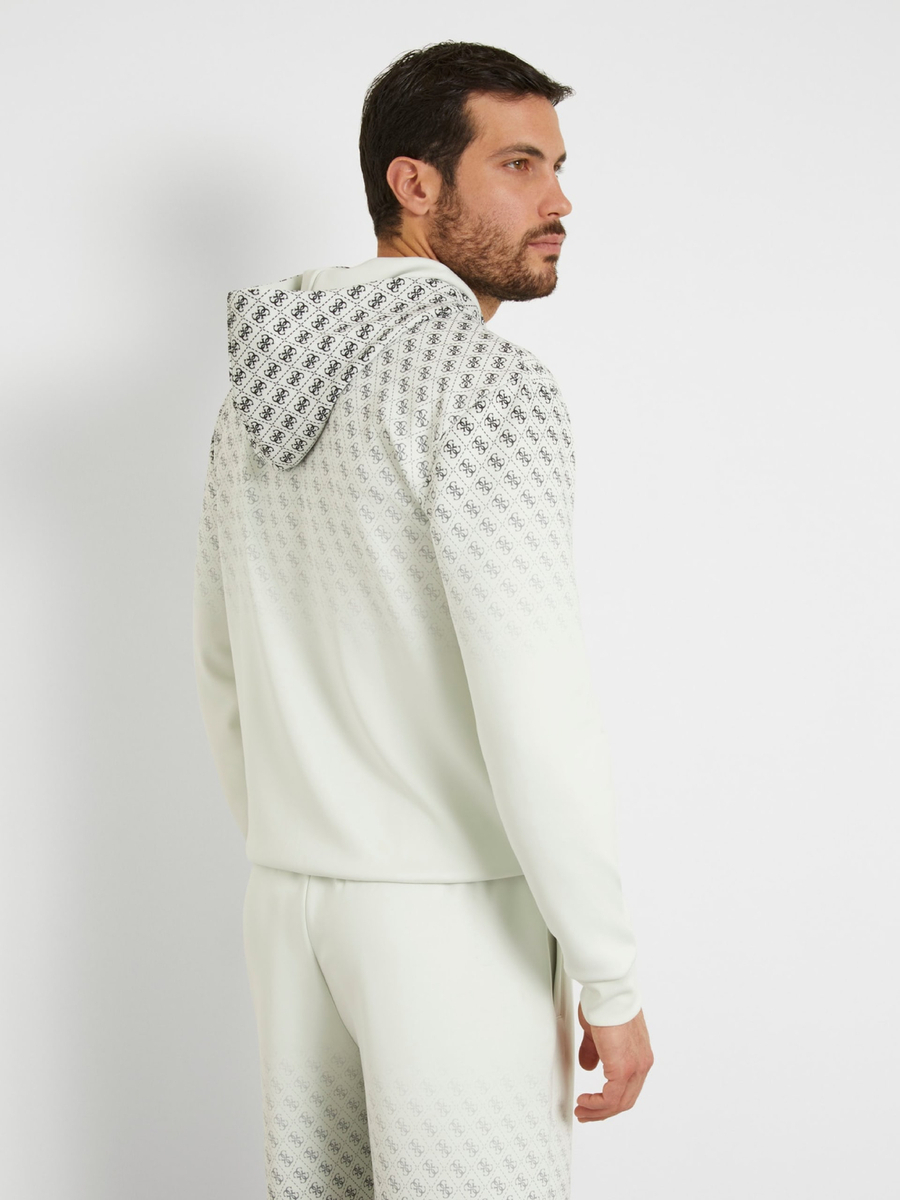 detail Guess pánská zelená mikina