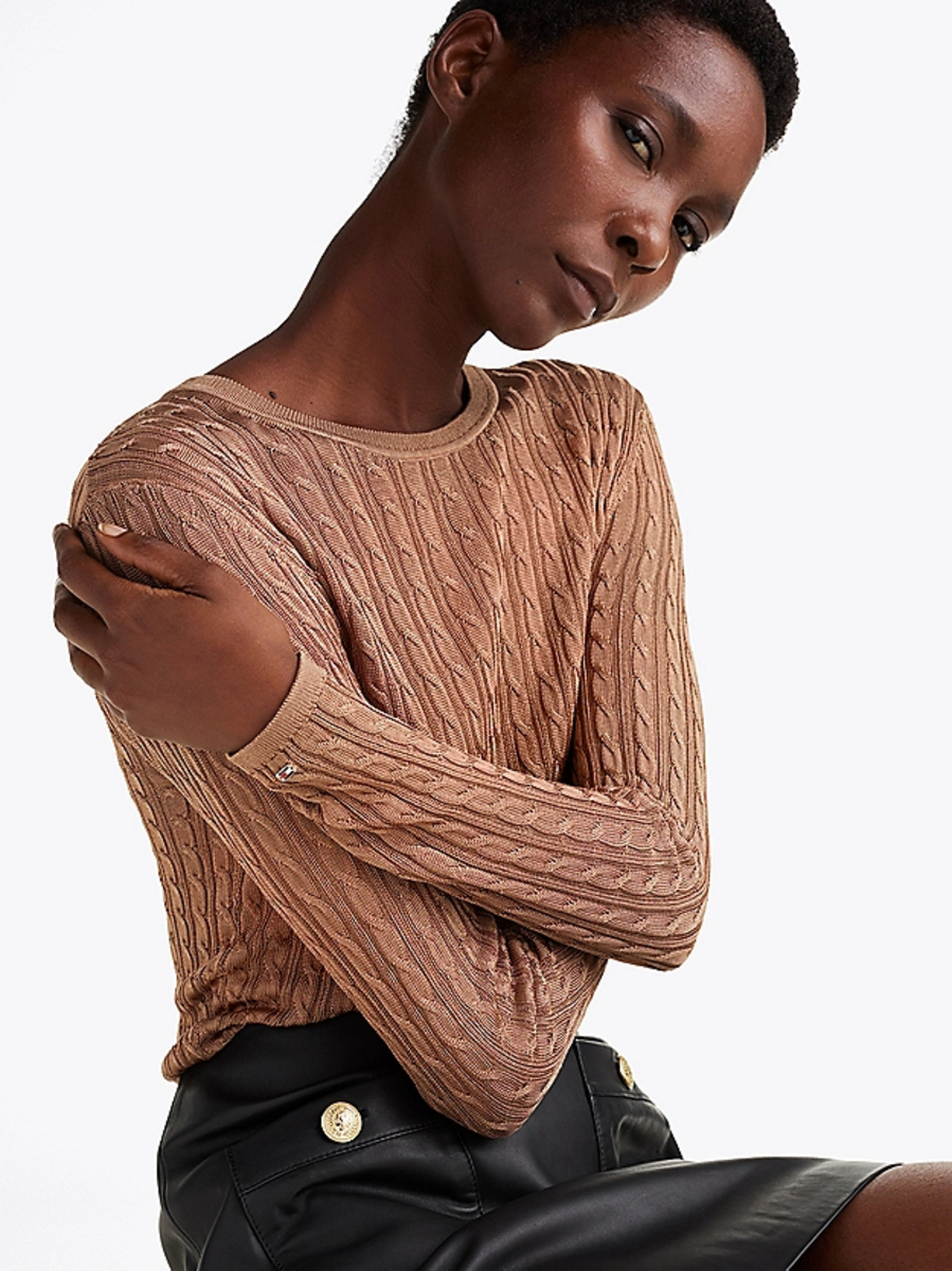 detail Tommy Hilfiger dámské triko s dlouhým rukavem