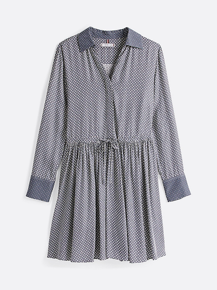 detail Tommy Hilfiger dámské vzorované šaty