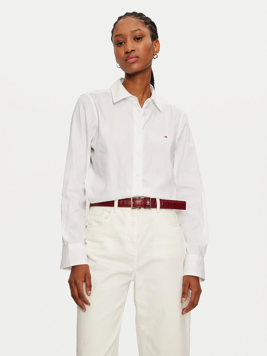 detail Tommy Hilfiger dámská bílá košile