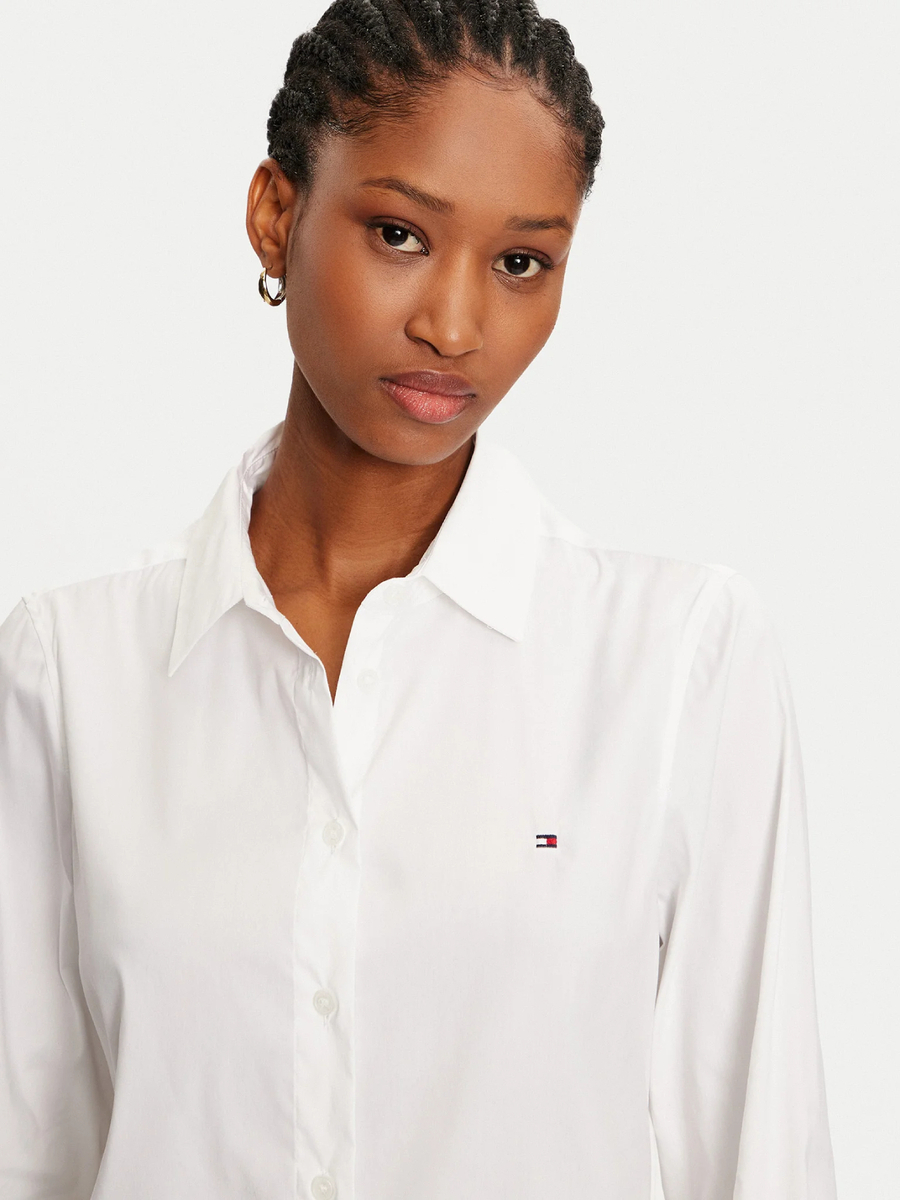 detail Tommy Hilfiger dámská bílá košile