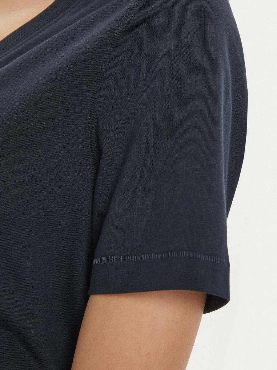 detail Tommy Hilfiger dámské tmavě modré tričko