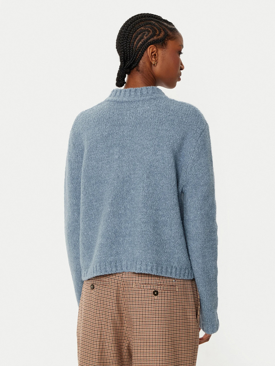 detail Tommy Hilfiger dámský modrý kardigan
