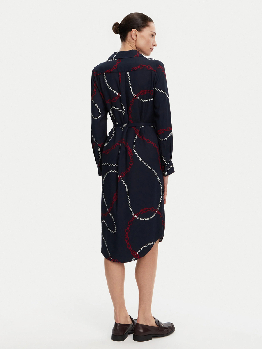 detail Tommy Hilfiger dámské tmavě modré šaty