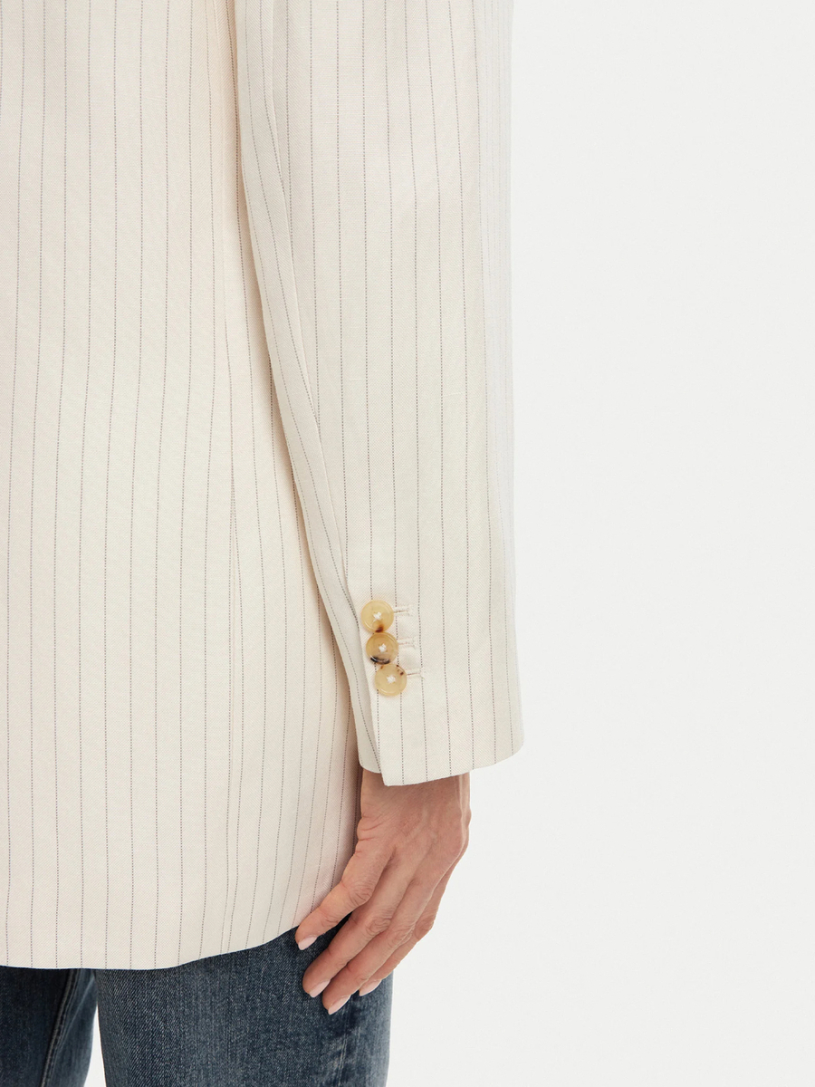 detail Tommy Hilfiger dámské krémové sako