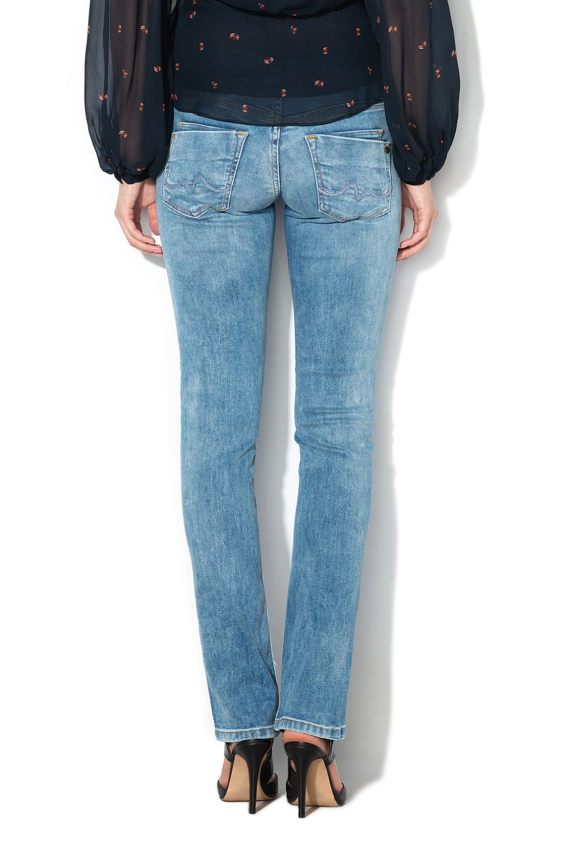 detail Pepe Jeans dámské modré džíny Saturn