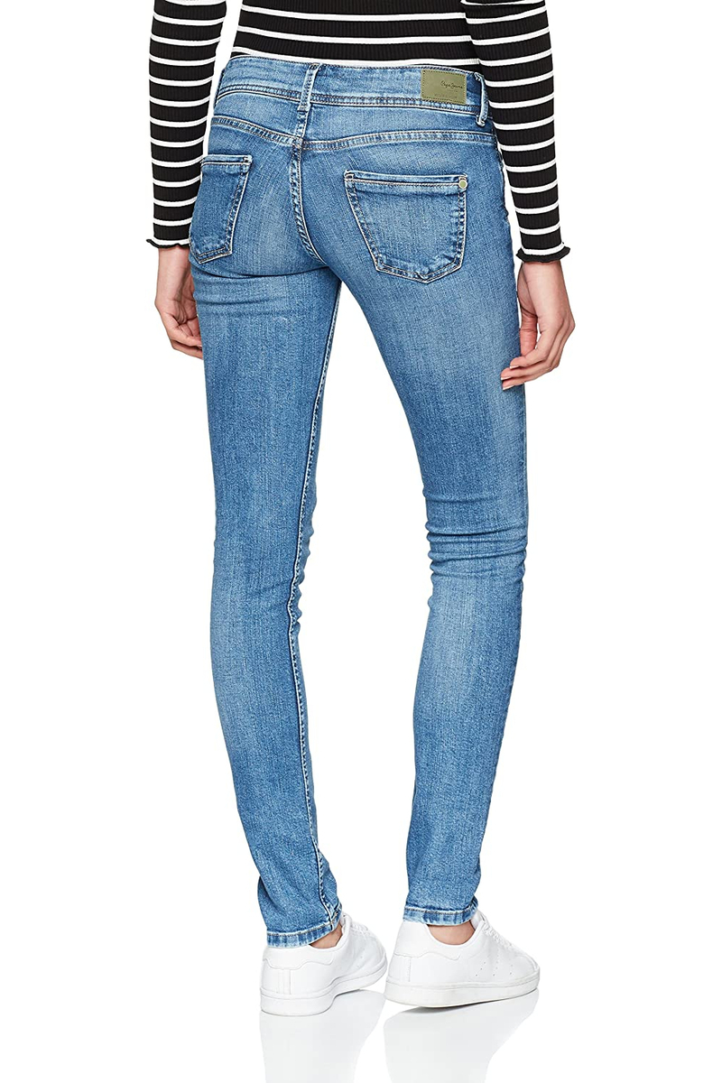 detail Pepe Jeans dámské modré džíny Vera