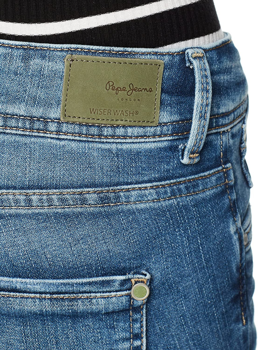 detail Pepe Jeans dámské modré džíny Vera