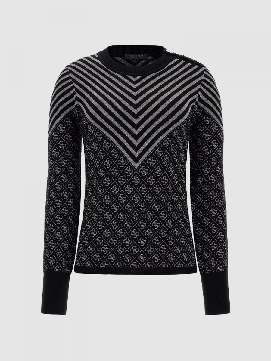 detail Guess dámský krémový svetr