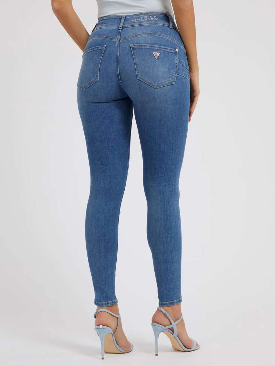 detail Guess dámské modré džíny