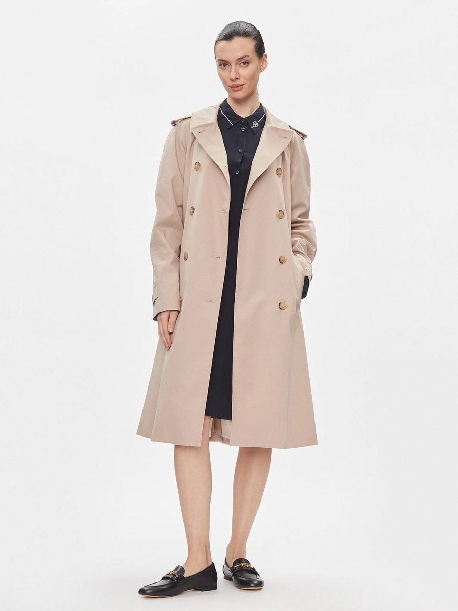 detail Tommy Hilfiger dámský béžový trenčkot