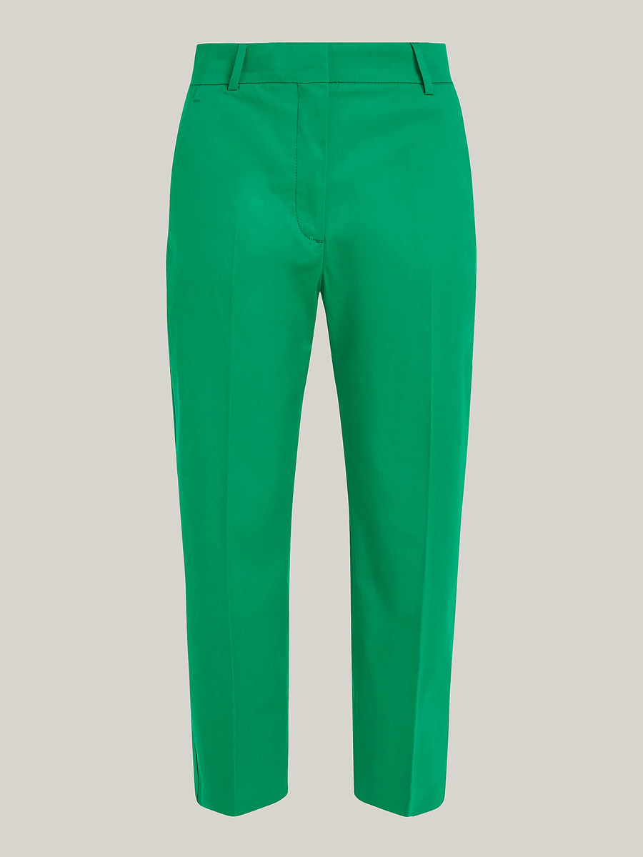 detail Tommy Hilfiger dámské zelené Chino kalhoty