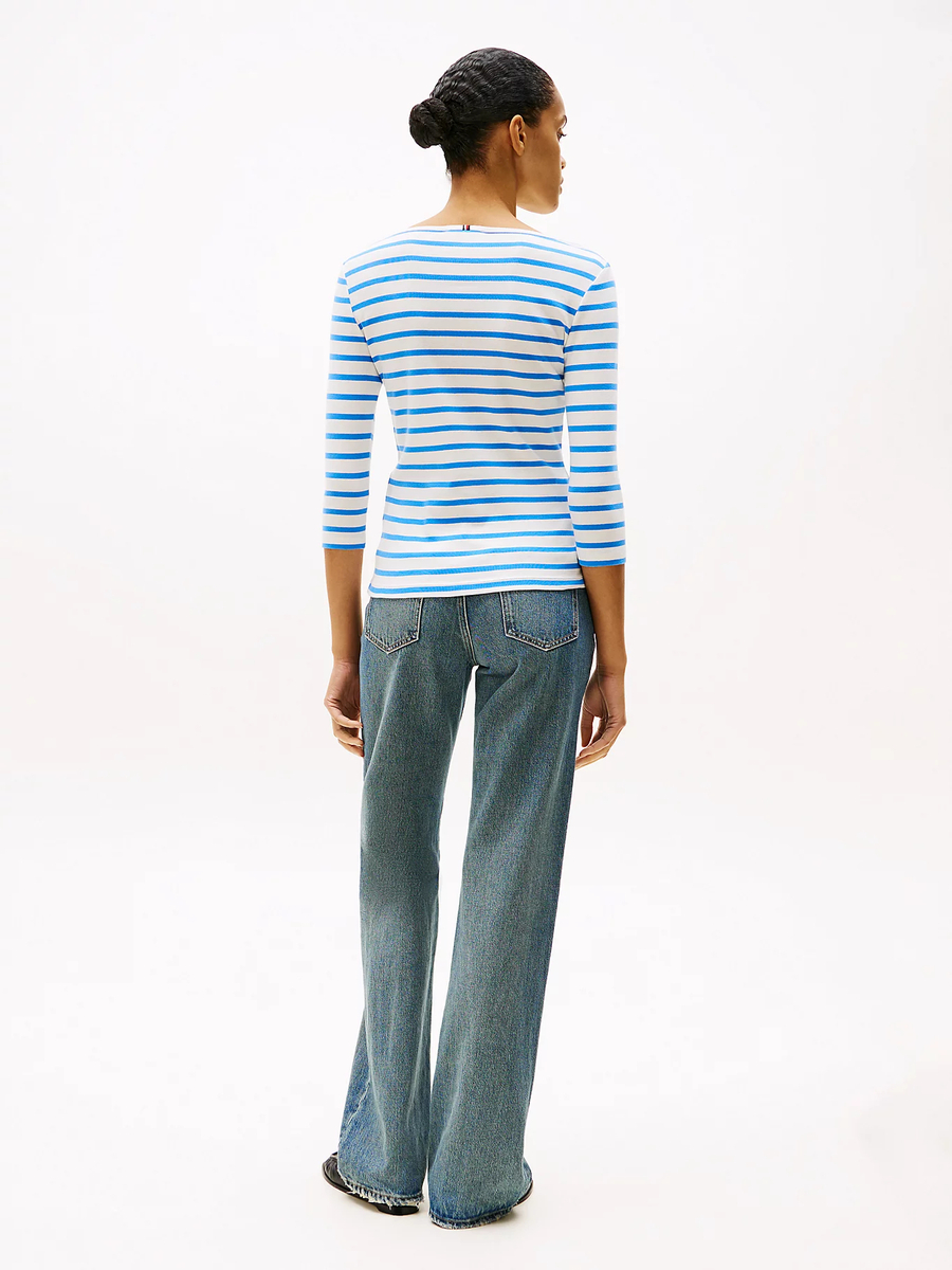 detail Tommy Hilfiger dámské pruhované tričko