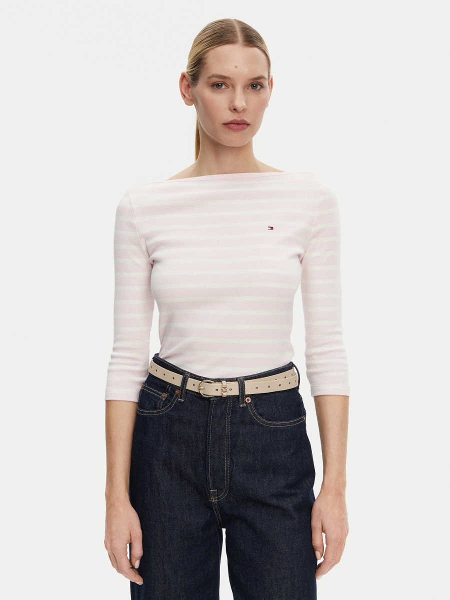 detail Tommy Hilfiger dámské pruhované tričko