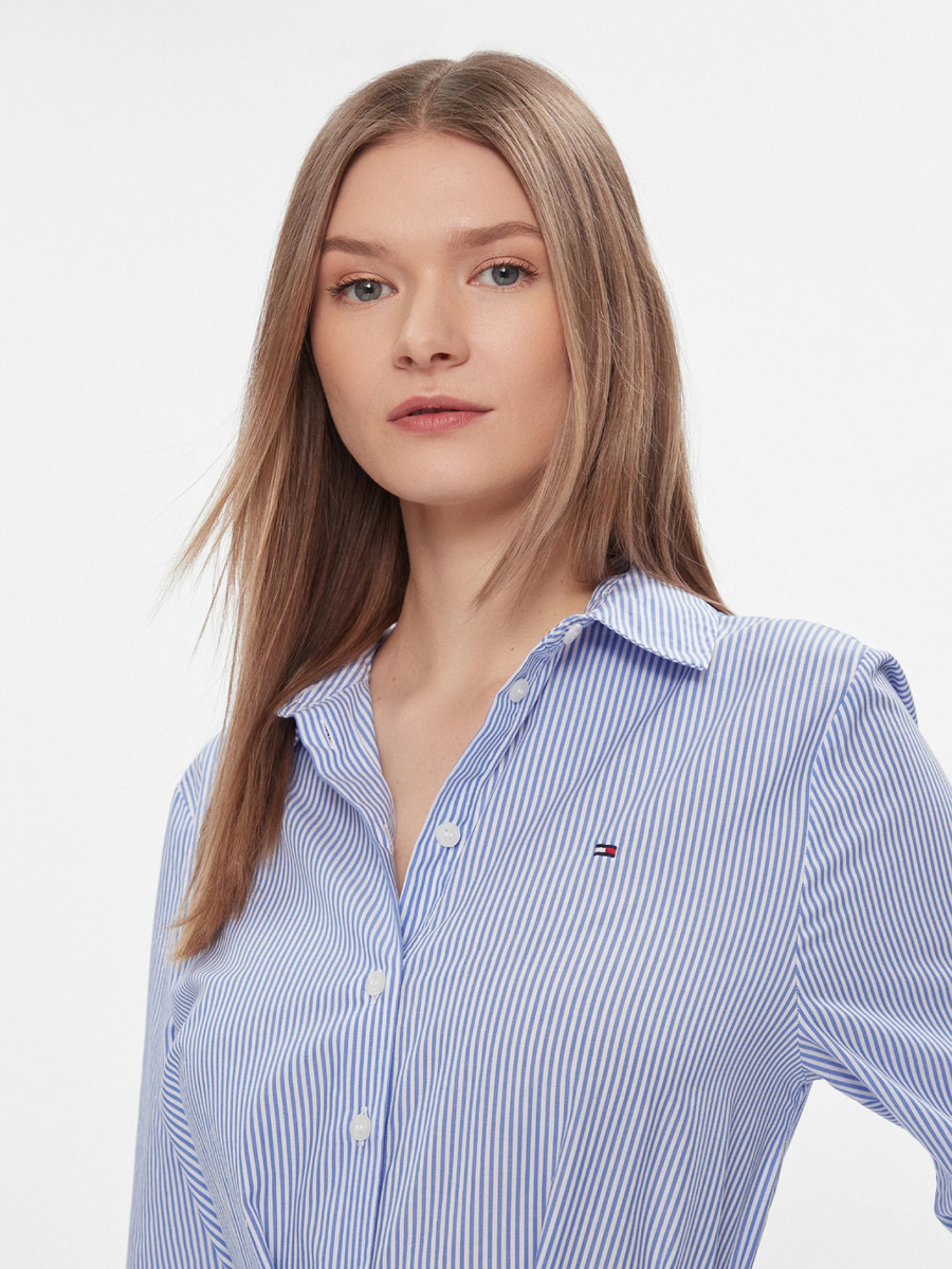 detail Tommy Hilfiger dámské pruhované šaty