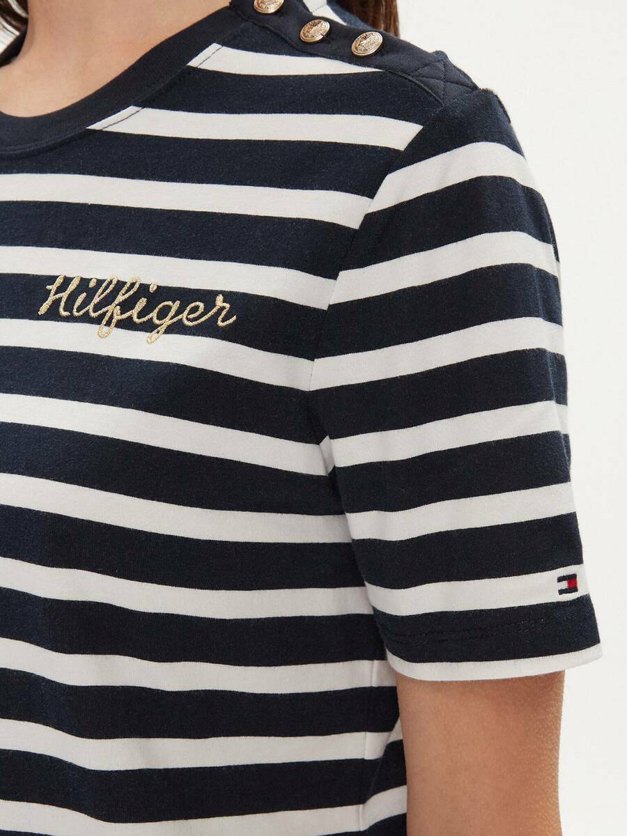 detail Tommy Hilfiger dámské pruhované triko