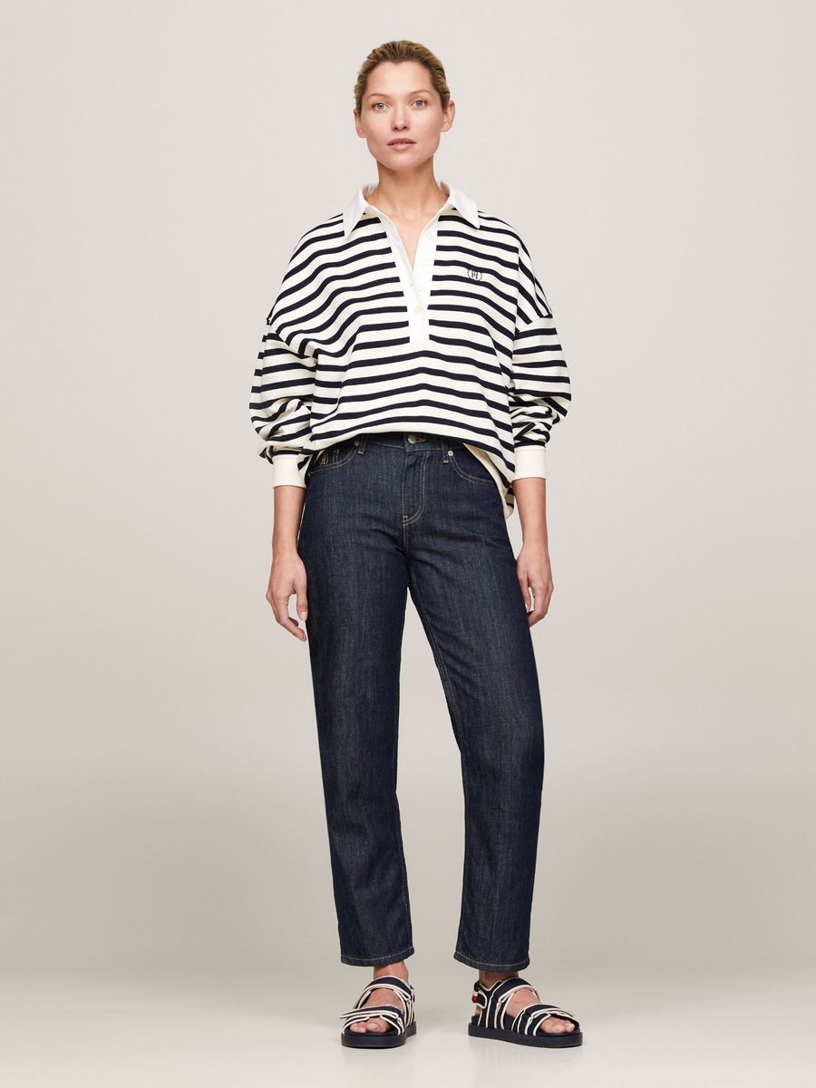 detail Tommy Hilfiger dámská pruhovaná mikina