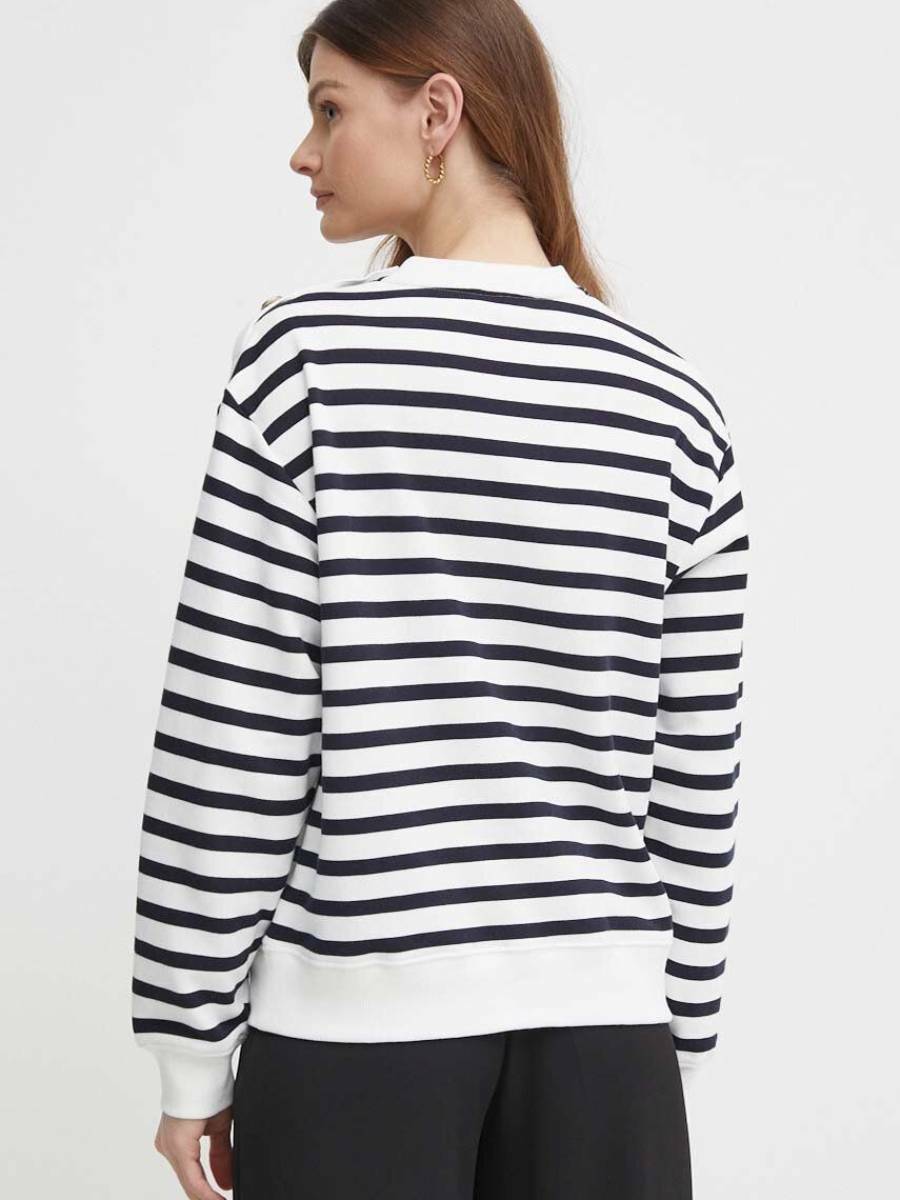 detail Tommy Hilfiger dámská pruhovaná mikina