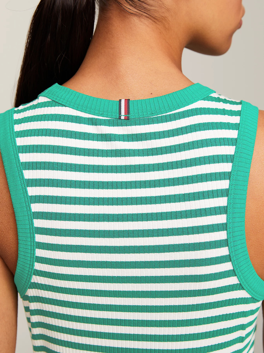 detail Tommy Hilfiger dámské pruhované šaty