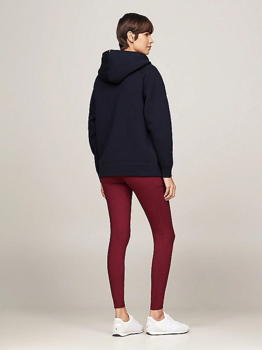 detail Tommy Hilfiger dámská tmavě modrá mikina na zip