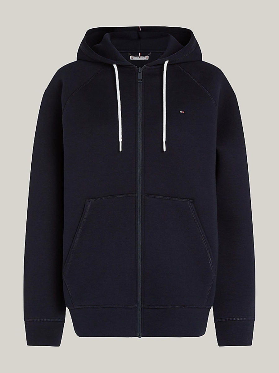 detail Tommy Hilfiger dámská tmavě modrá mikina na zip