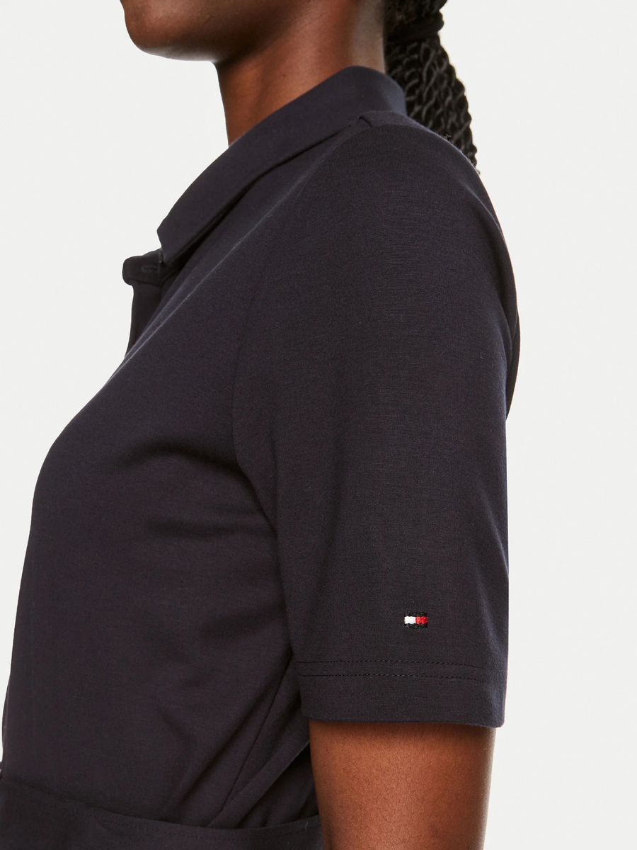 detail Tommy Hilfiger dámské černé šaty