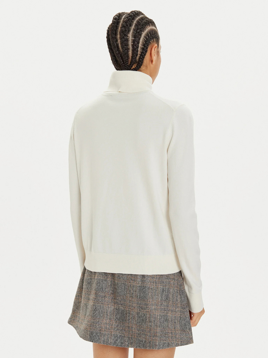 detail Tommy Hilfiger dámský krémový rolák