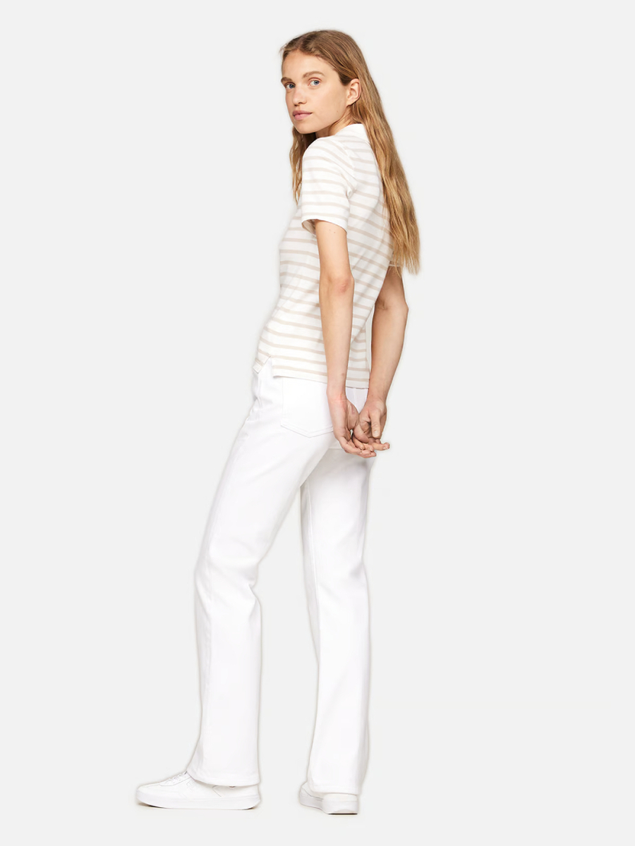 detail Tommy Hilfiger dámské bílo krémové polotričko