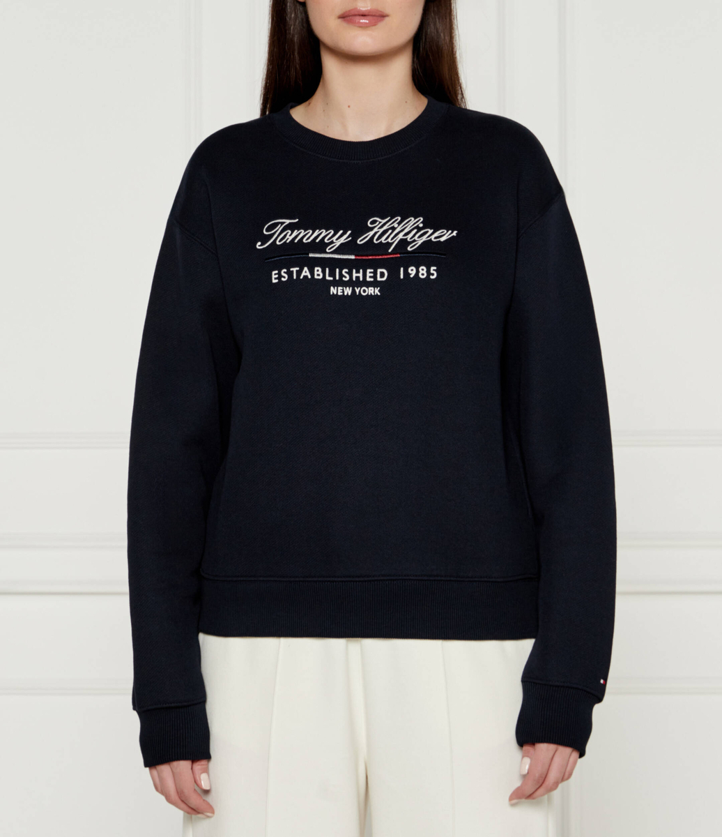 detail Tommy Hilfiger dámská tmavě modrá mikina