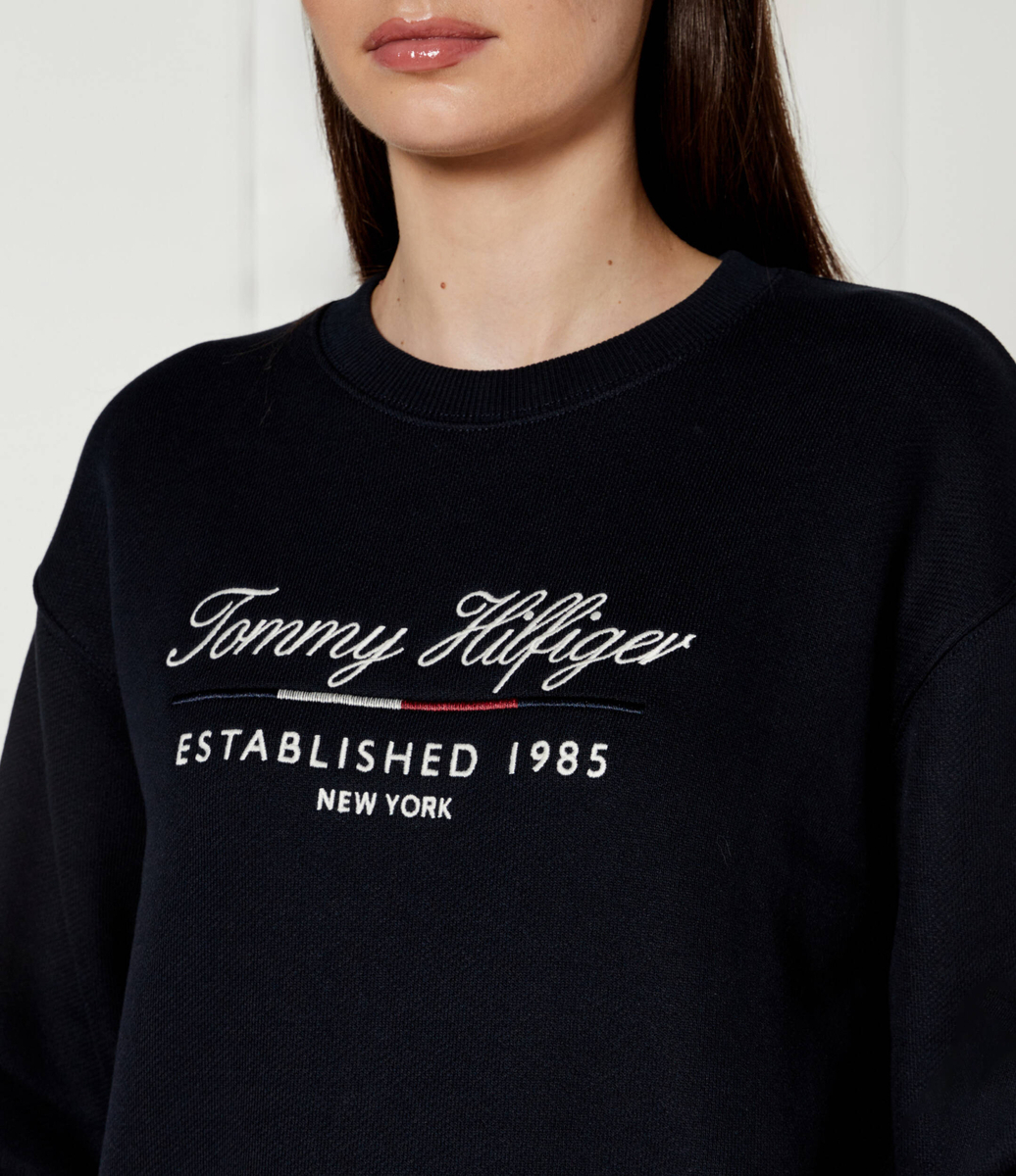 detail Tommy Hilfiger dámská tmavě modrá mikina