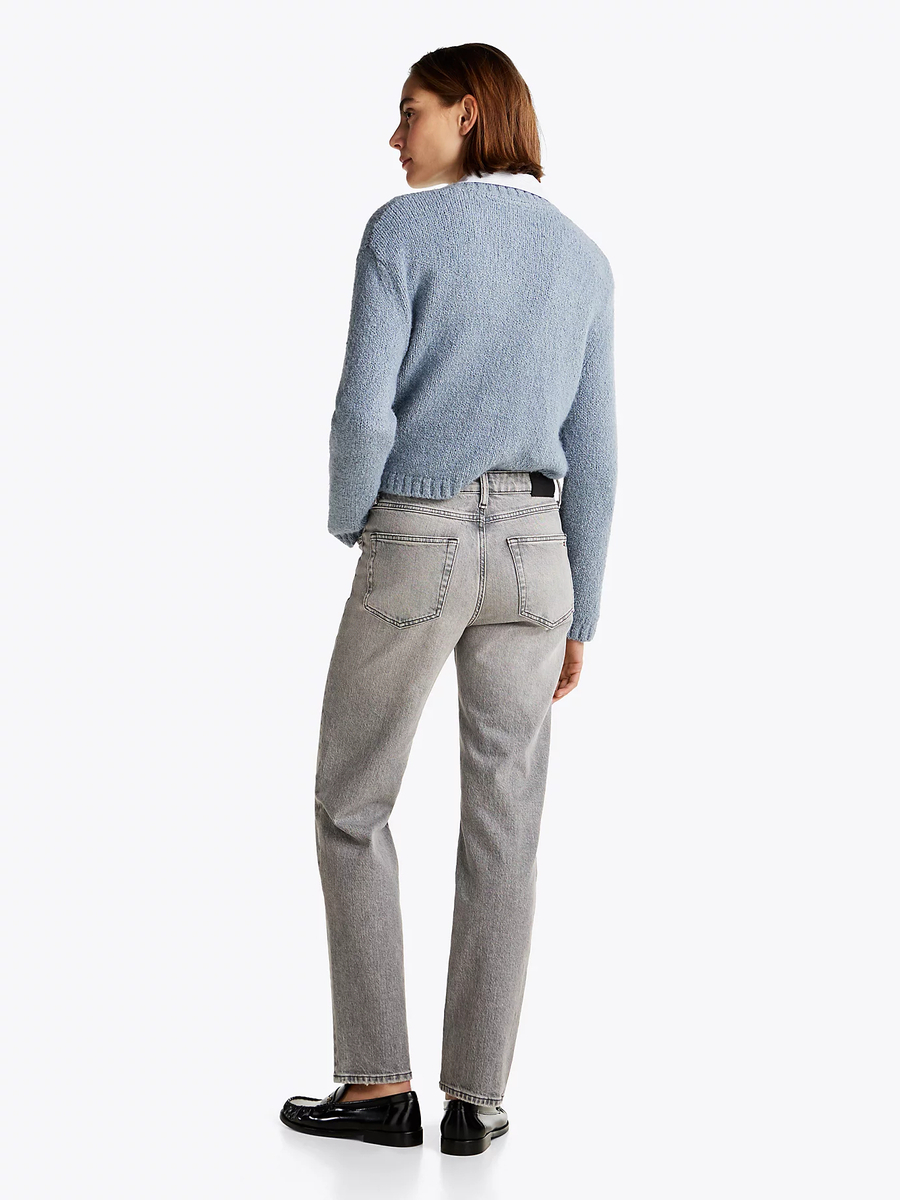 detail Tommy Hilfiger dámské šedé džíny