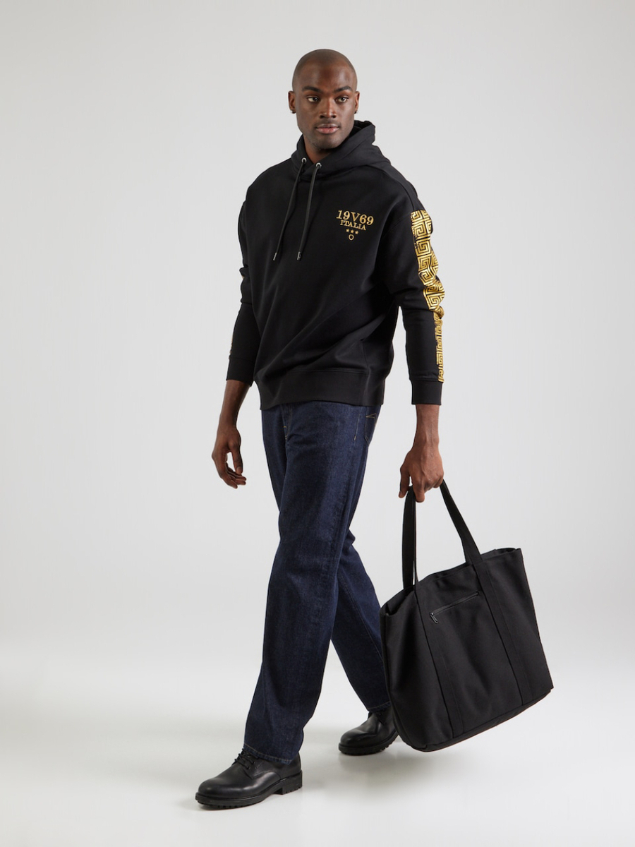 detail 19V69 pánská černá mikina