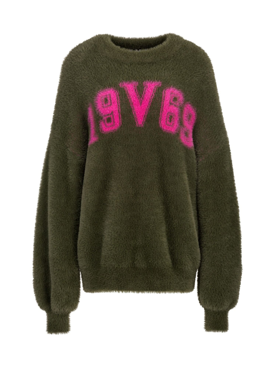 detail 19V69 dámský khaki zelený svetr