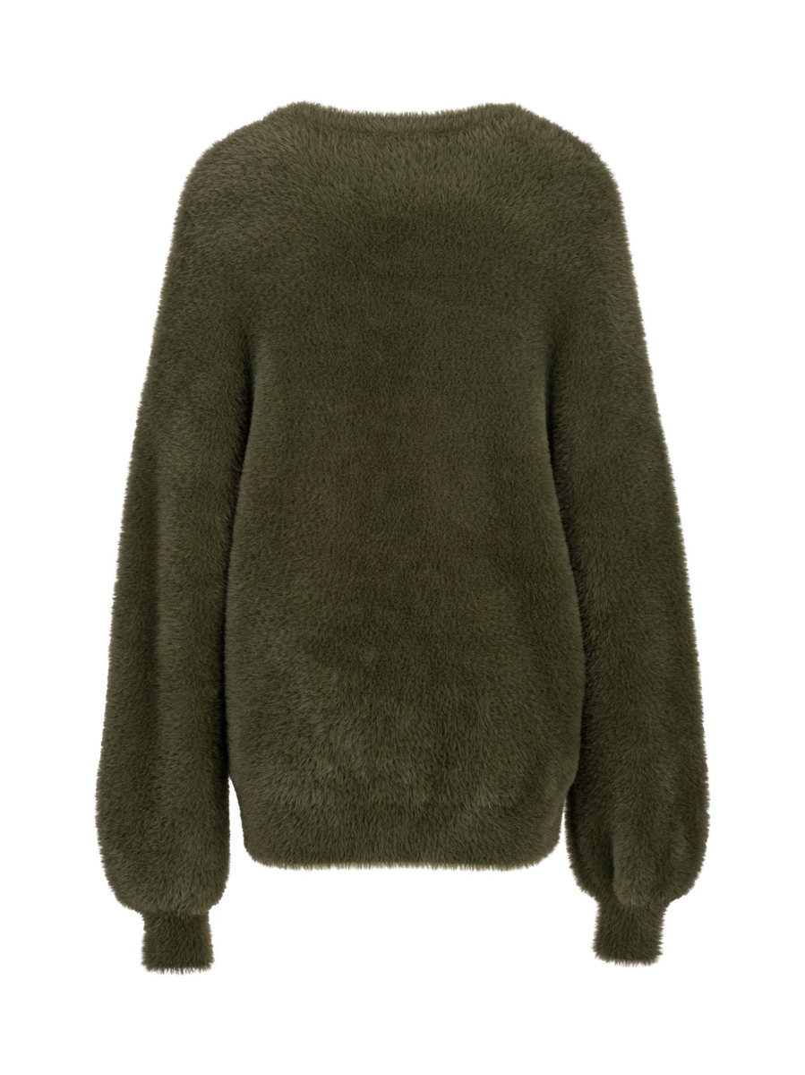 detail 19V69 dámský khaki zelený svetr