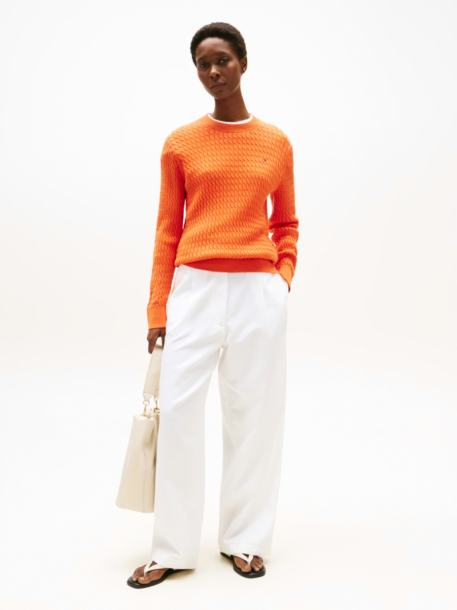 detail Tommy Hilfiger dámsky svetr