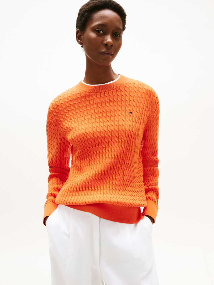 detail Tommy Hilfiger dámsky svetr