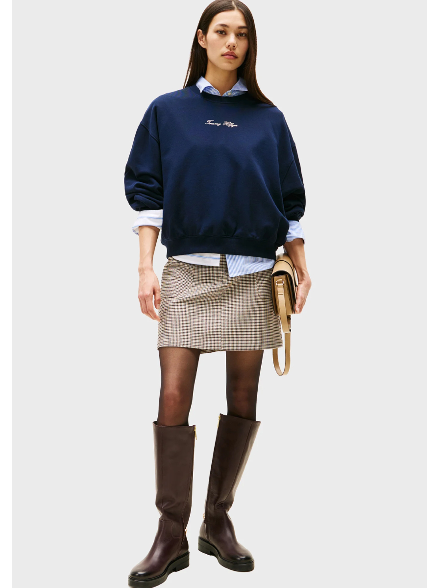 detail Tommy Hilfiger dámská tmavě modrá mikina