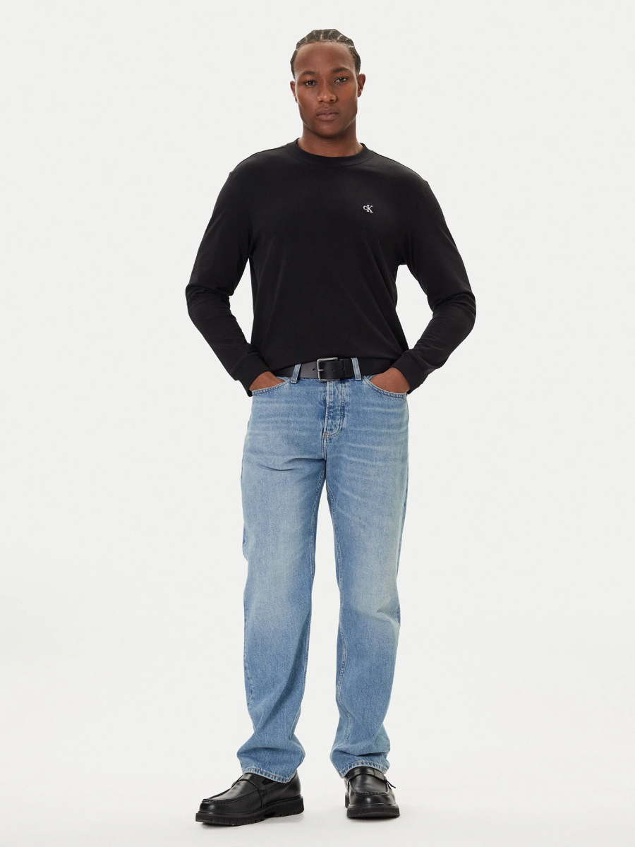 detail Calvin Klein pánské černé tričko
