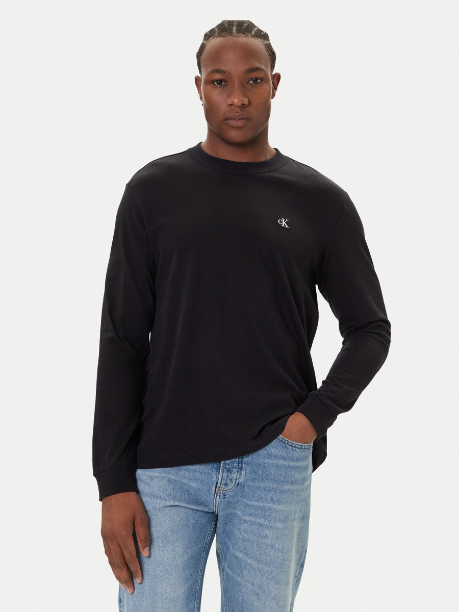 detail Calvin Klein pánské černé tričko