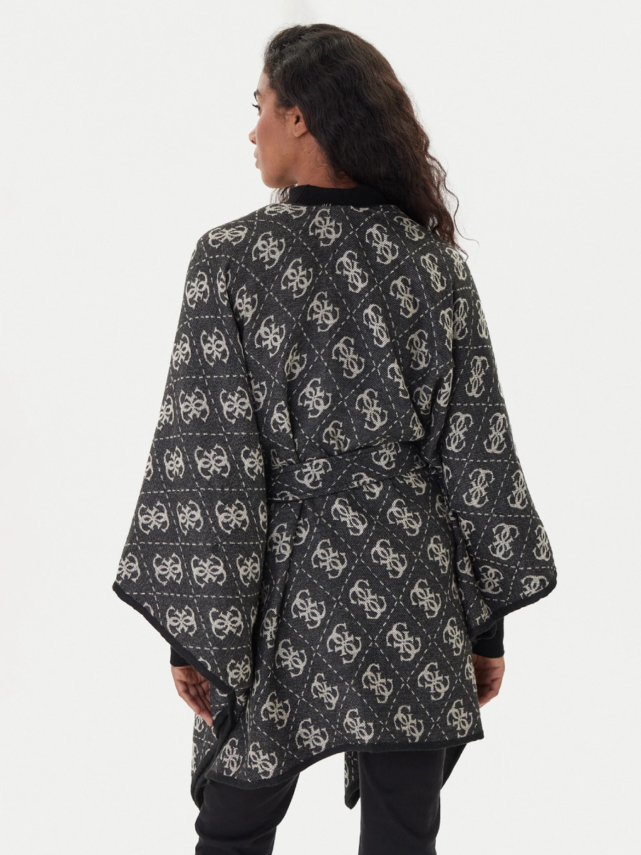 detail Guess dámské černé pončo