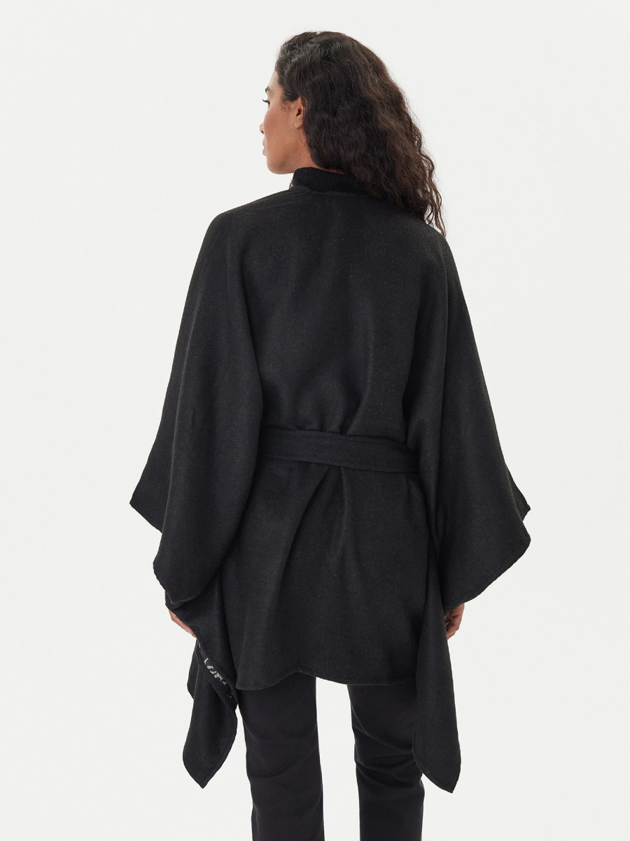 detail Guess dámské černé pončo