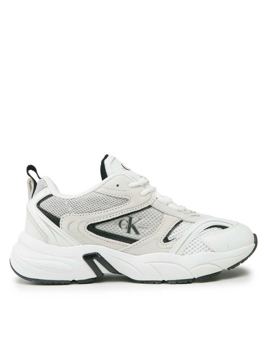 detail Calvin Klein dámské bílé tenisky Retro