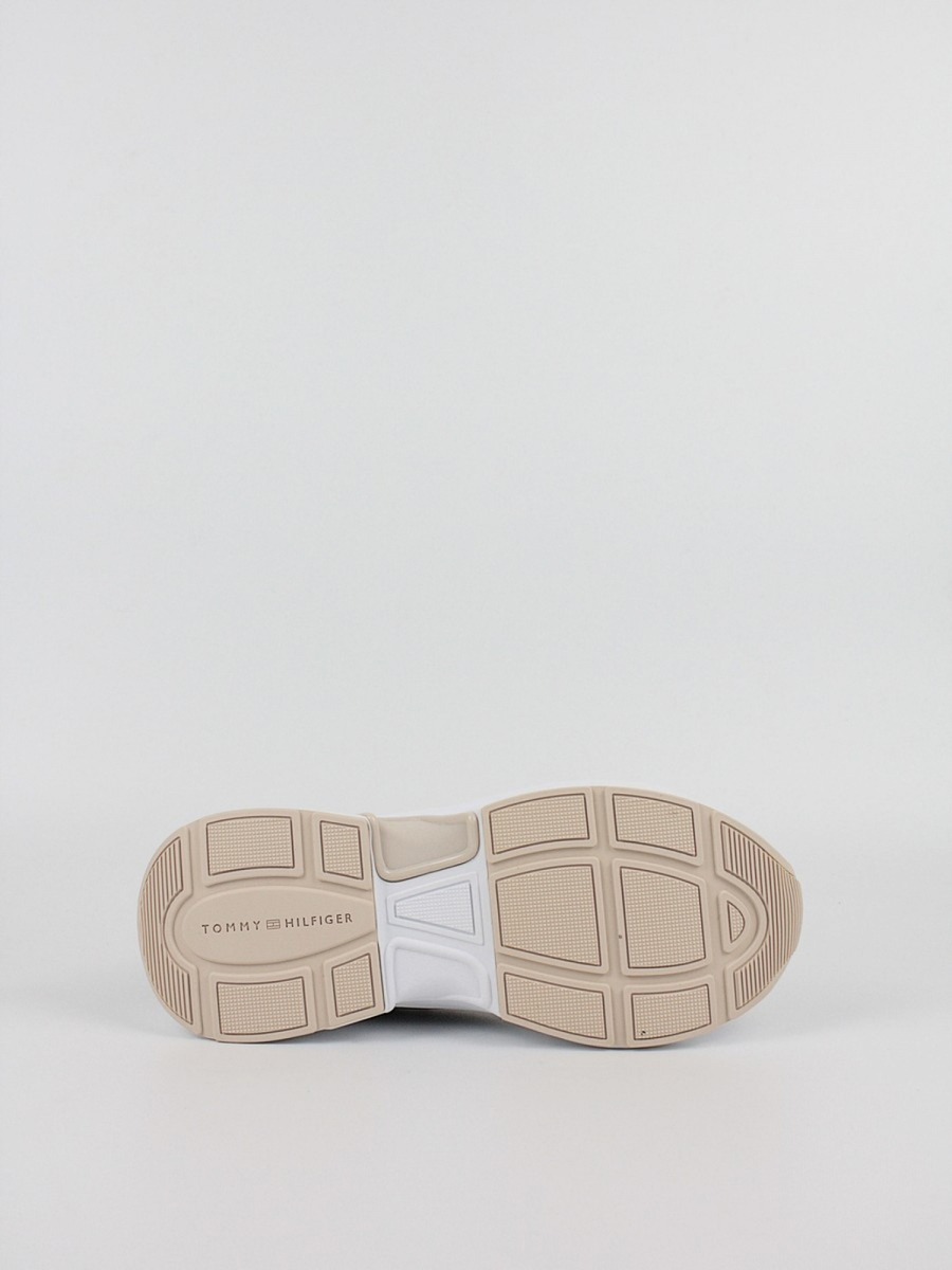 detail Tommy Hilfiger dámské krémovo šedé tenisky