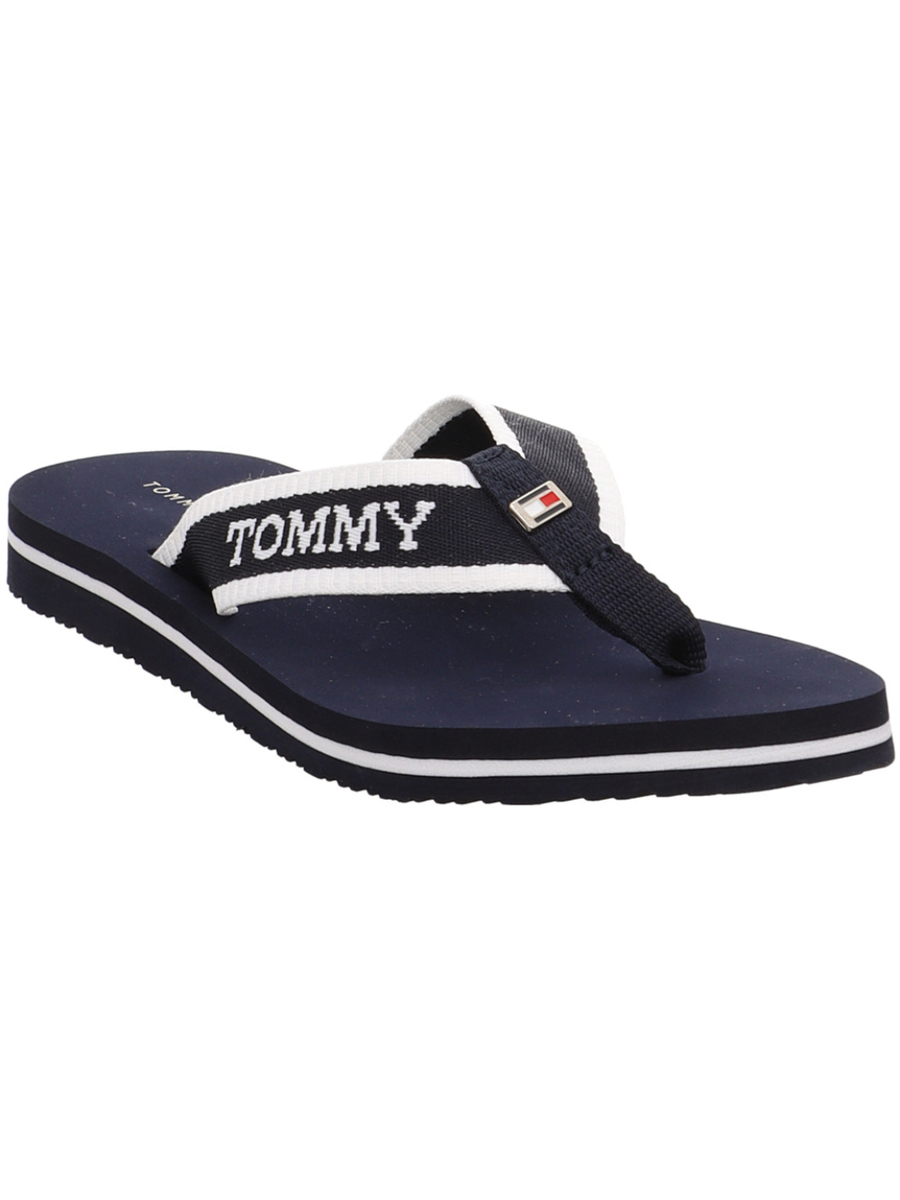 detail Tommy Hilfiger dámské tmavě modré žabky