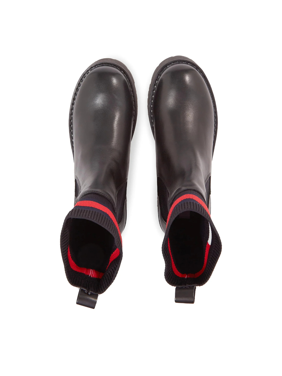 detail Tommy Jeans dámské černé boty