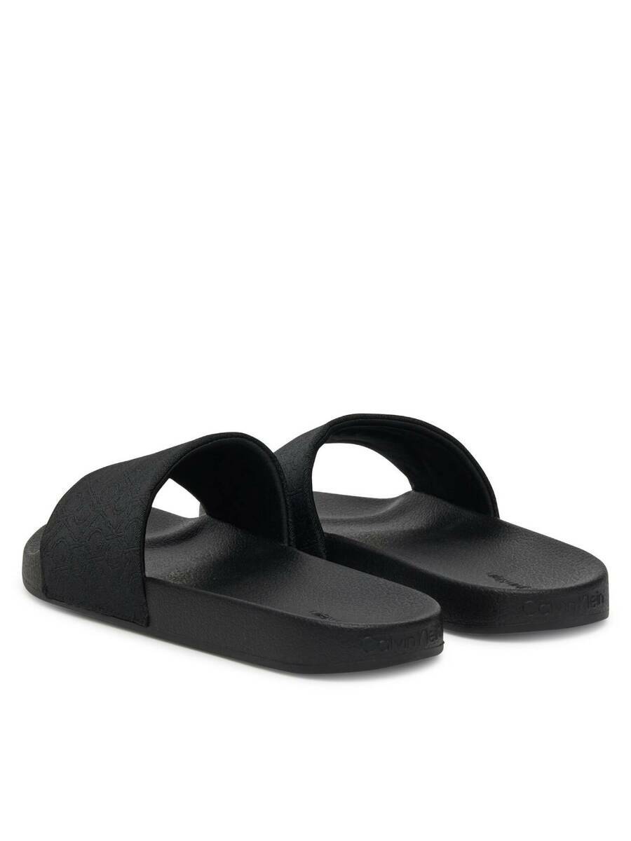 detail Calvin Klein dámské černé pantofle