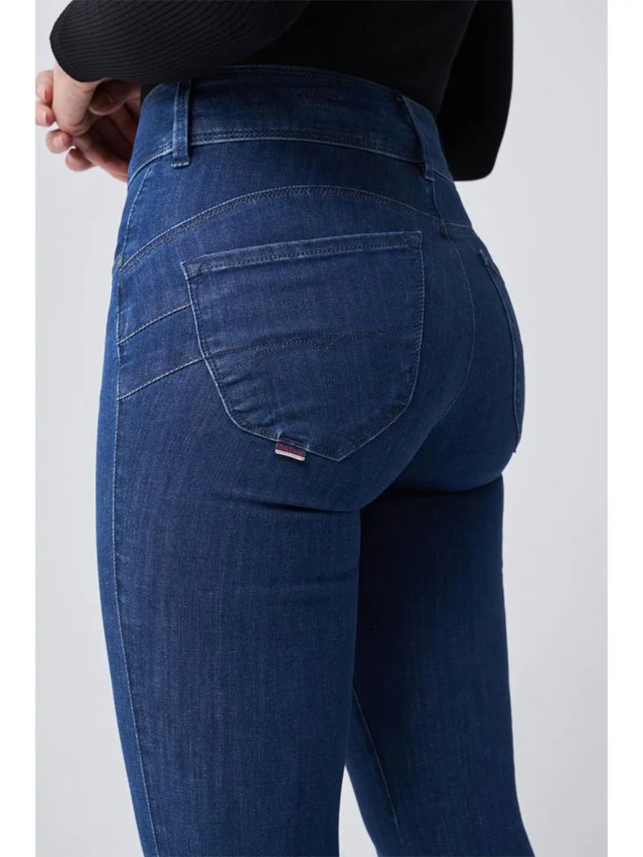 detail Salsa Jeans dámské modré džíny