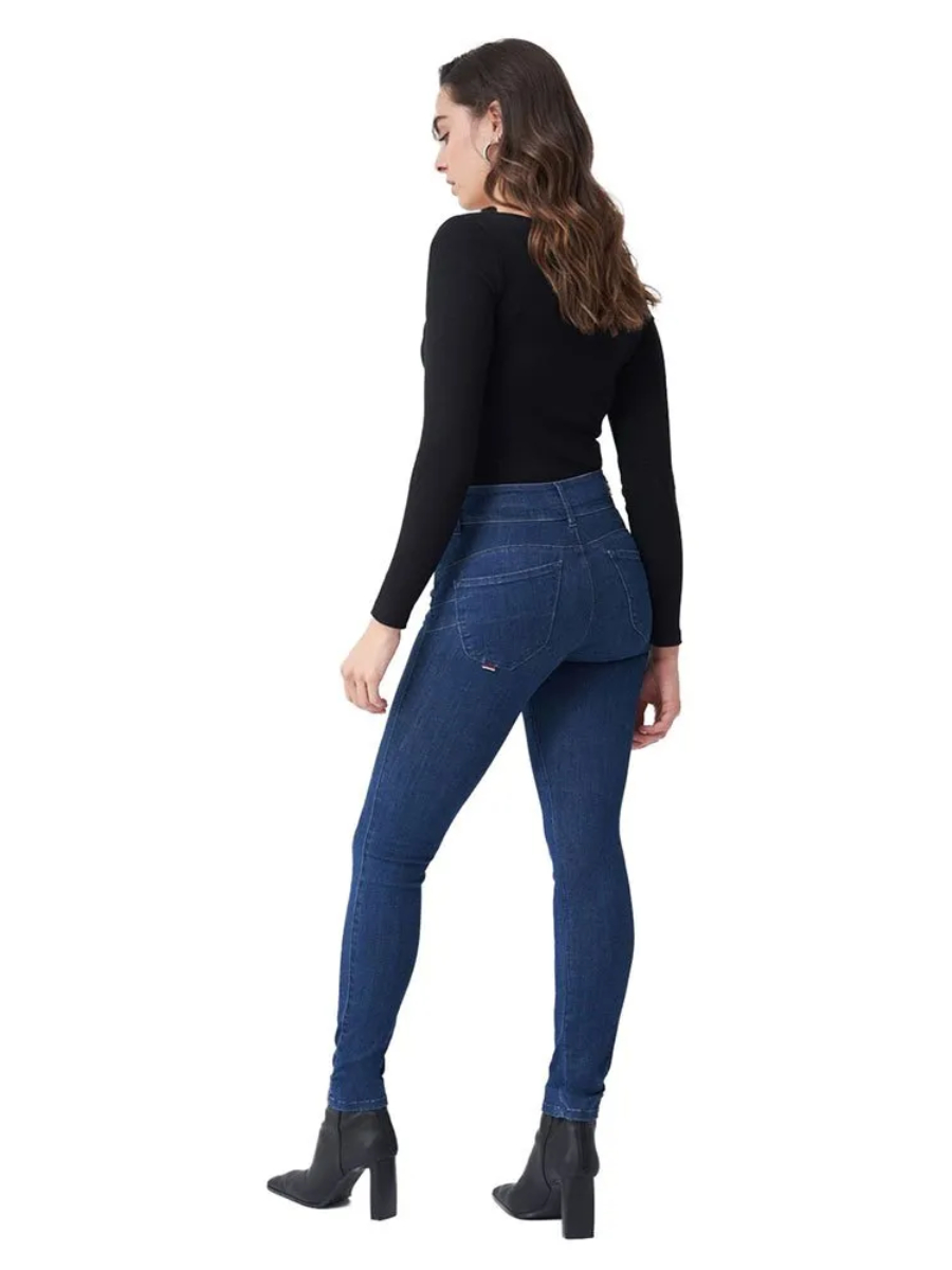 detail Salsa Jeans dámské modré džíny